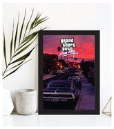 Grand theft auto vice city poster design