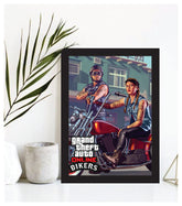 Grand Theft auto Online Bikers Artwork poster