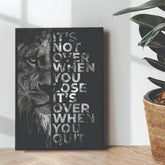 Black And White Lion head portrait - wall art