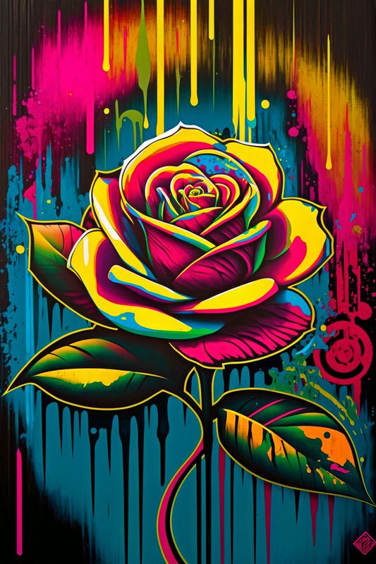 Minimal Flower Abstract art - wall Art