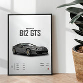 Ferrari 812 GTS - wall art