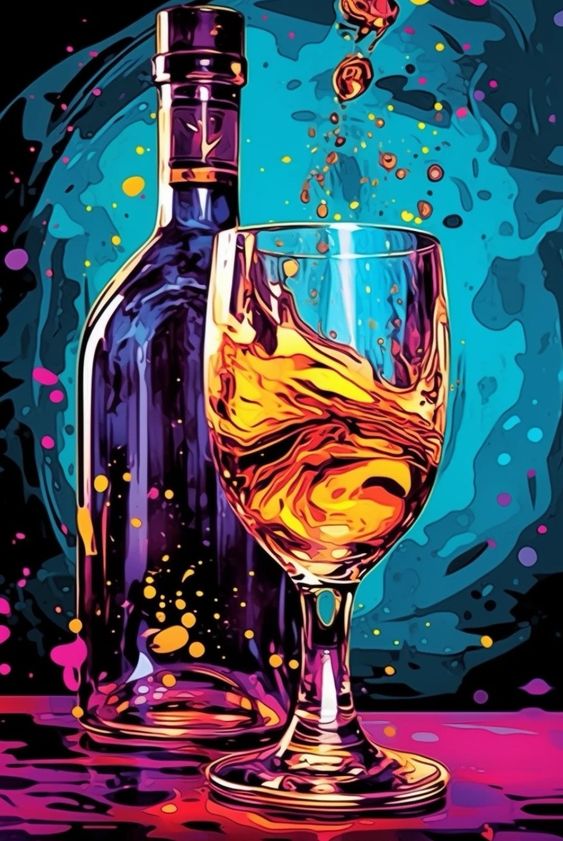 Drink the Colours Abstract art - wall Art