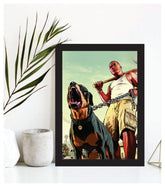 GTA V - Franklin's Dog poster design