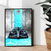 Mercedes Benz W15 illustration poster - wall art