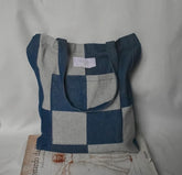 Denim Tiles Tote Bag