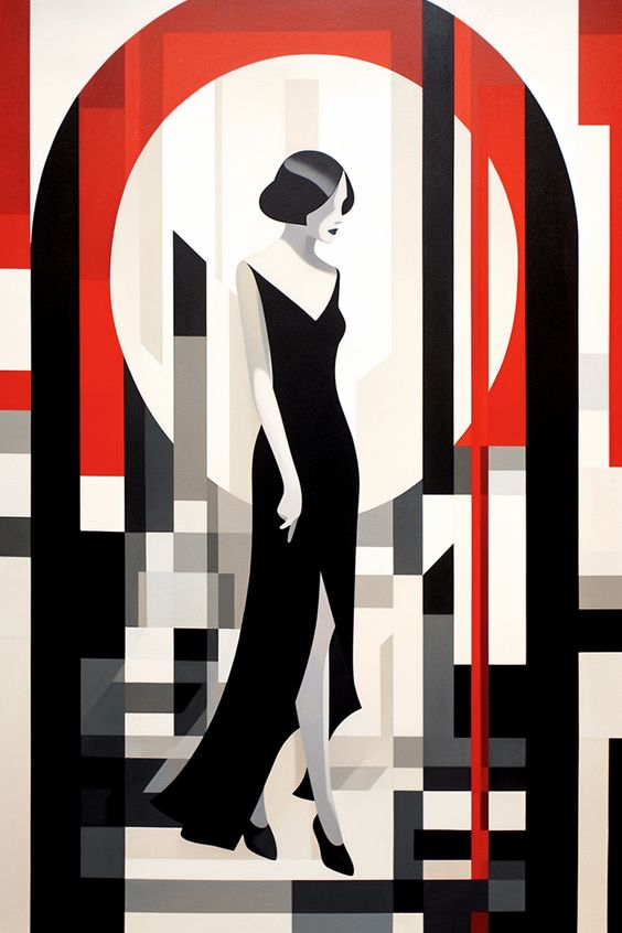 Girl in the Dark Abstract art - wall Art