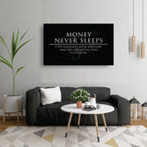 Money Never sleeps - wall art