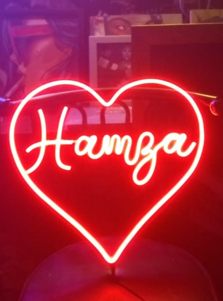 Custom Heart Name Neon Sign