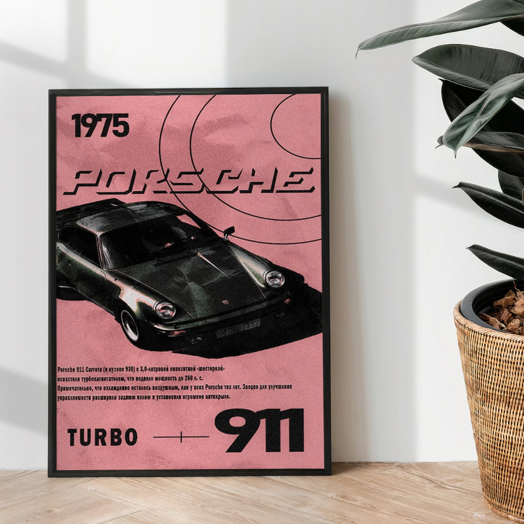 Porsche 911 Turbo 1975 - wall art