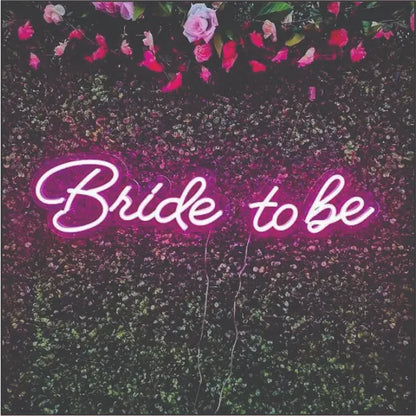 Bride to be wedding neon sign