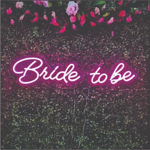 Bride to be wedding neon sign