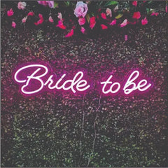 Bride to be wedding neon sign