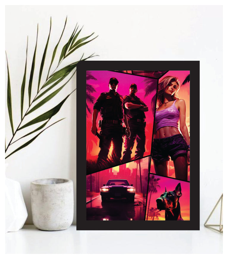 Grand Theft Auto (Gta 6) illustration poster