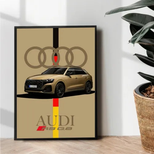 Audi RS Q8 metal poster - wall art