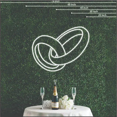 wedding Rings neon sign