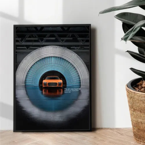 Audi sport R8 illustration poster - wall art