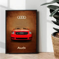Audi TT classic metal poster - wall art