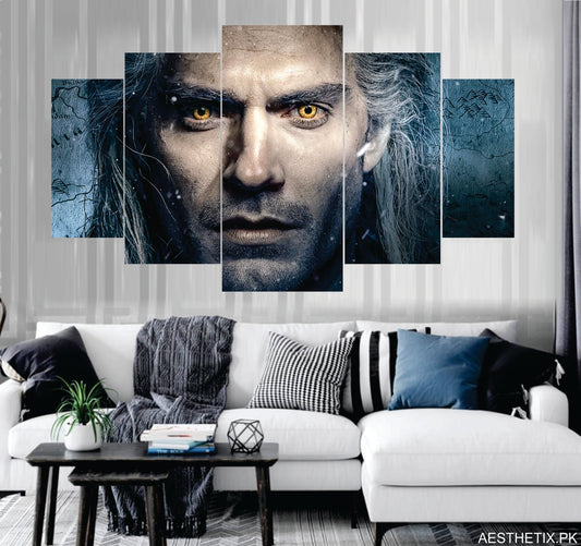 The Witcher set of 5 - panel wall art