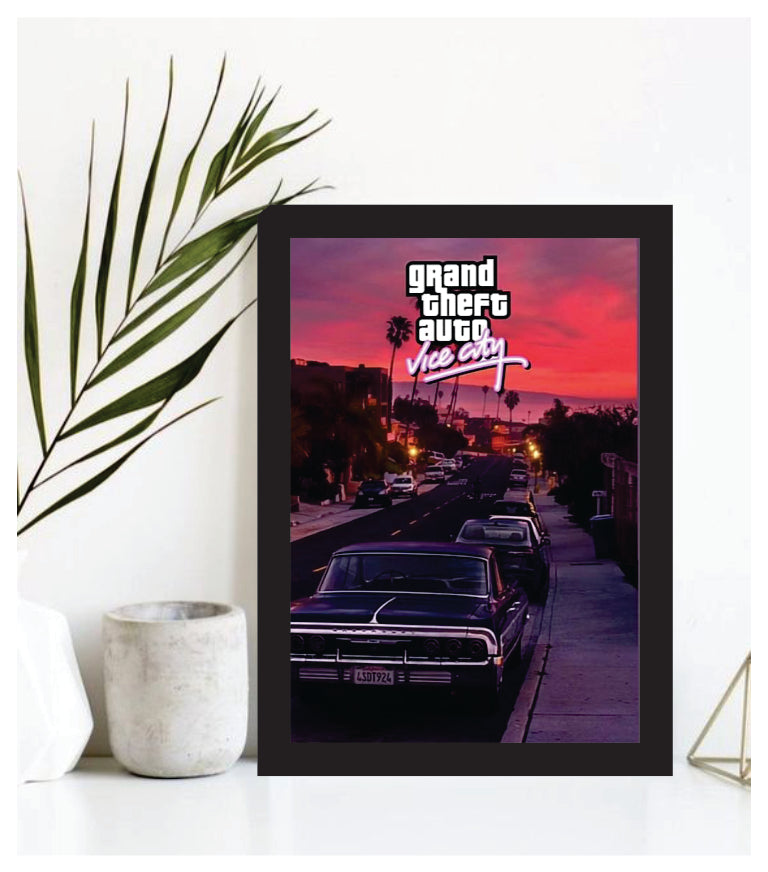 Grand theft auto vice city poster design