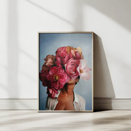 A Flower head girl