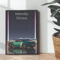 Aston Martin v12 intensity driven metal poster - wall art