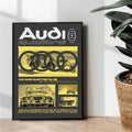 Audi sport quattro S1 E2 poster illustration design - wall art