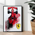 Ferrari formula One poster design - wall art