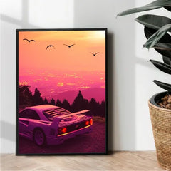 Ferrari F40 - wall art
