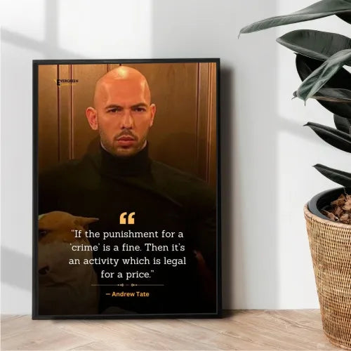 andrew tate top g Motivational - wall art