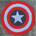 Captain America Shield Rug - fluffy Rugs