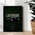 Ferrari Laferrari cat poster design - wall art