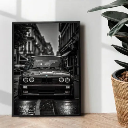 BMW 3 Series E30 M3 dark poster design - wall art