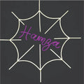 Custom Name Neon with Spider Web