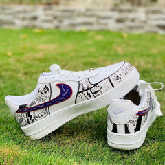 Nike Airforce x Comic Art Hand Painted