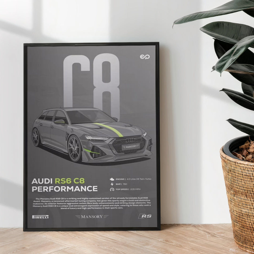 Audi RS6 C8 - wall art