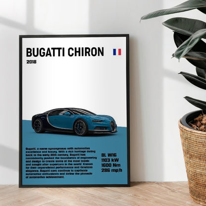 Bugatti Chiron 2018 - wall art