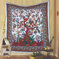 THE ART BOX Tapestry White Tree of Life Wall Hanging