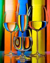 Minimal Colour Glasses Abstract art  - wall Art
