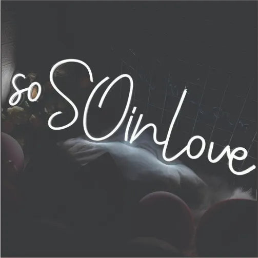 So in Love wedding neon sign