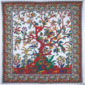 THE ART BOX Tapestry White Tree of Life Wall Hanging