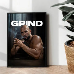 andrew tate top g Grind in the Dark - wall art