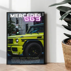 Mercedes Benz G63 wagon illustration - wall art