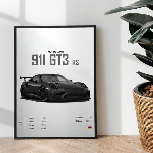 Porsche 911 GT3 RS - wall art
