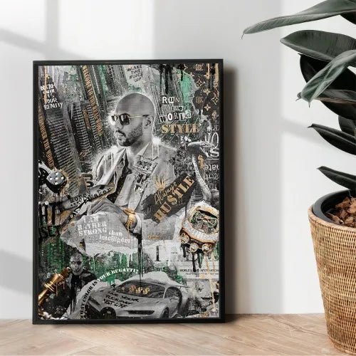 andrew tate top g Illustration pop art - wall art