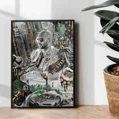 andrew tate top g Illustration pop art - wall art