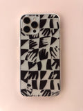 minimal hands art - Phone Case