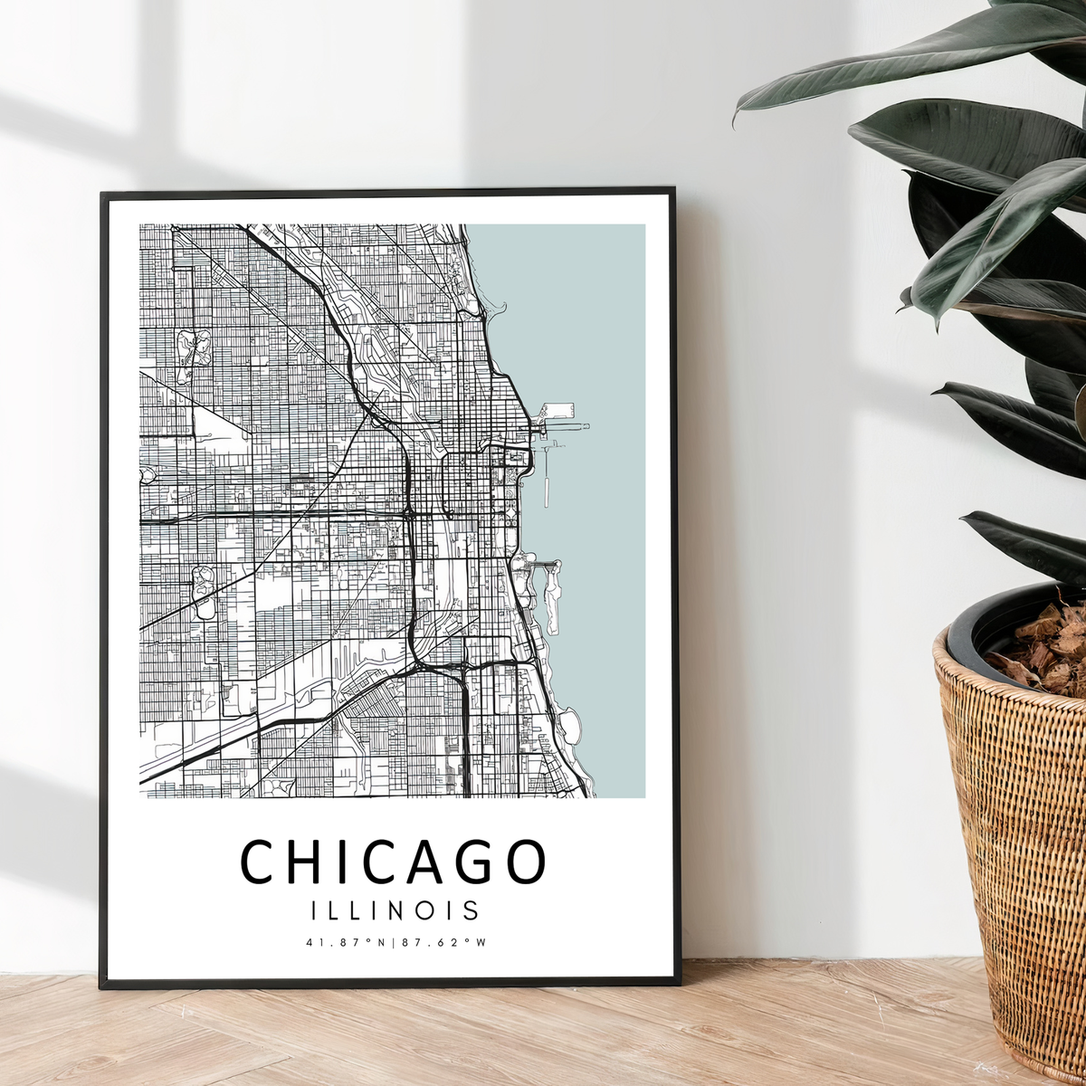 Map of Chicago, Illinois