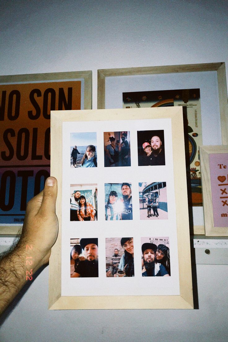 Framed Polaroid Collage