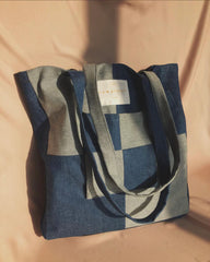 Denim Tiles Tote Bag