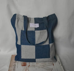 Denim Tiles Tote Bag